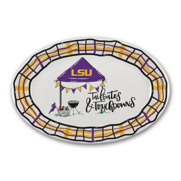 LSU Oval Melamine Platter