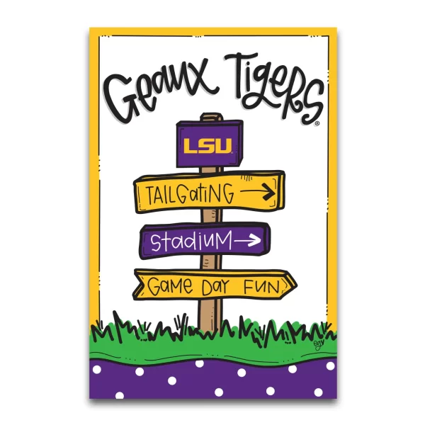 LSU Geaux Tigers Garden Flag