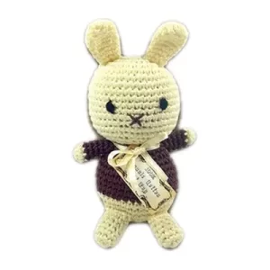 Knit Knacks Foo Foo Bunny Very Small Dog Toy