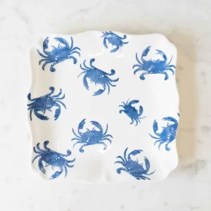 Watercolor Crab Serving Platter