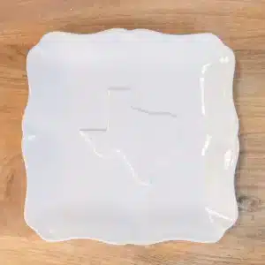 Texas Embossed Square Platter