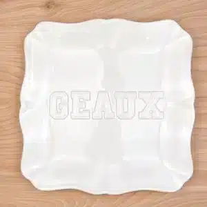 Geuax Embossed Square Platter